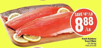 FreshCo Fresh rainbow trout fillets offer