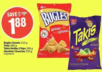 FreshCo Bugles Snacks Takis Kettlez Chips offer