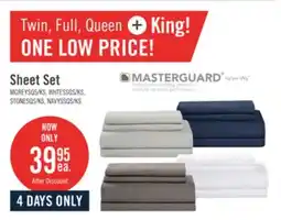 The Brick Masterguard Ultra Advanced 4-Piece Queen Sheet Set - Grey offer