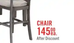 The Brick Krew Dining Chair with Polyester Fabric, Ladder-Back - Grey offer