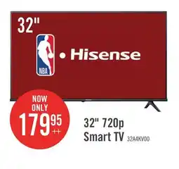 The Brick HISENSE 32 720p HD Full Array LCD 60Hz VIDAA TV (32A4KV) offer