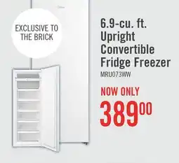 The Brick Midea 6.9 Cu. Ft. Convertible Upright Refrigerator-Freezer - MRU07B3AWW offer