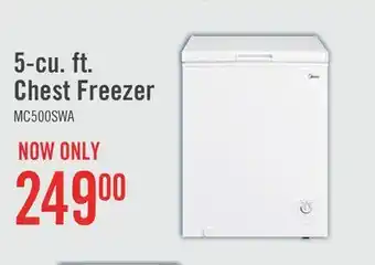 The Brick Midea 5 Cu. Ft. Chest Freezer MC500SWAR0RC1 offer