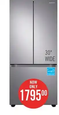 The Brick Samsung 30 22.1 Cu. Ft. French-Door Refrigerator - Stainless Steel - RF22A4111SR/AA offer