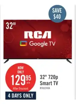 The Brick RCA 32 HDR Smart Google TV offer