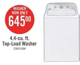 The Brick GE 4.4 Cu. Ft. Top-Load Agitator Washer with SaniFresh Cycle - GTW331BMRWS offer