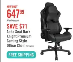 The Brick Anda Seat Dark Knight Premium Gaming Style Office Chair - Black offer