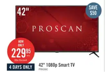 The Brick Proscan 42 1080p LED HDR 60Hz Roku Smart TV (PTR4266) offer