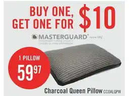 The Brick Masterguard Charcoal Tencel Queen Pillow offer