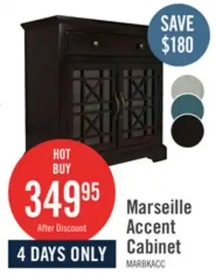 The Brick Marseille 32 Accent Cabinet with Drawer - Black offer