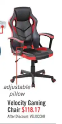 The Brick Velocity 24 Ergonomic Gaming Chair - Black & Red offer