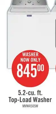 The Brick Maytag 5.2 Cu. Ft. Top-Load Washer - White - MVW4505MW offer