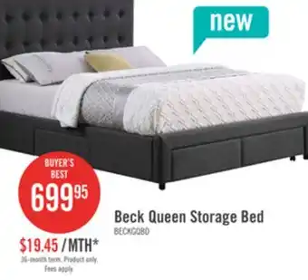 The Brick Beck Queen Storage Platform Bed offer