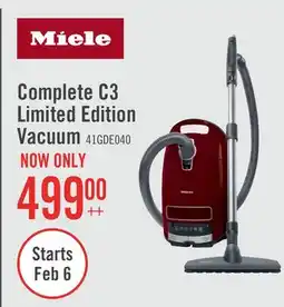 The Brick Miele Complete C3 Limited Edition Canister Vacuum - 41GDE040CDN offer