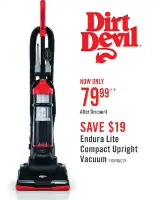 The Brick Dirt Devil Endura Lite Compact Upright Vacuum offer