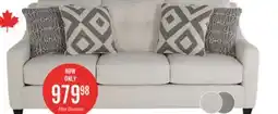 The Brick Canadian Made Cindy Crawford Home Kylie 78 Linen-Look Sofa with Wood Legs - Zeus Pearl offer