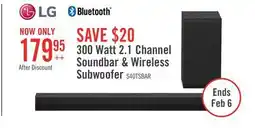 The Brick LG 2.1 CH Bluetooth Dolby Digital Soundbar with Wireless Subwoofer (S40T.DCANLLK) offer