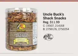 Cabela's Uncle Buck's Shack Snacks offer