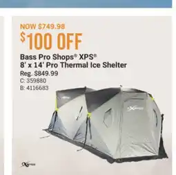 Cabela's Bass Pro Shops XPS 8' x 14' Pro Thermal Ice Shelter offer