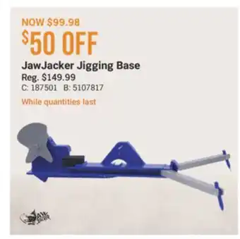 Cabela's JawJacker Jigging Base offer