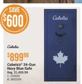 Cabela's Cabela's 34-Gun Navy Blue Safe offer