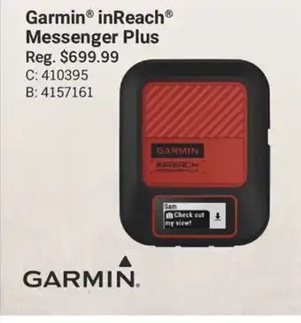 Cabela's Garmin inReach Messenger Plus offer