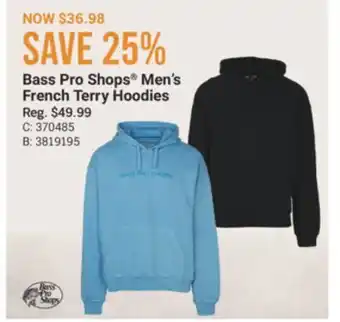 Cabela's Bass Pro Shops Men's French Terry Hoodies offer