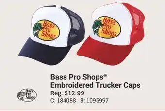 Cabela's Bass Pro Shops Embroidered Trucker Caps offer