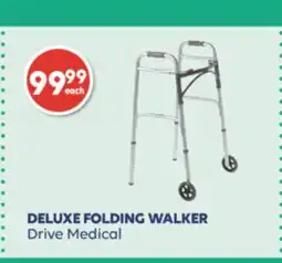 Wellwise by Shoppers DELUXE FOLDING WALKER Drive Medical offer