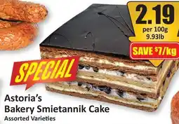 Starsky Astoria's Bakery Smietannik Cake offer