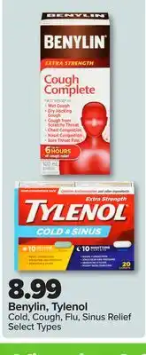 PharmaChoice Benylin, Tylenol Cold, Cough, Flu, Sinus Relief offer