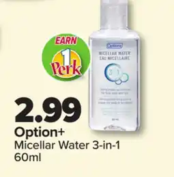 PharmaChoice Option+ Micellar Water 3-in-1 offer