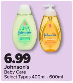 PharmaChoice Johnson's Baby Care offer