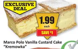 Starsky Marco Polo Vanilla Custard Cake Kremowka offer