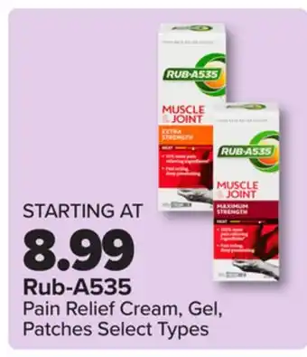 PharmaChoice Rub-A535 Pain Relief Cream, Gel, Patches Select Types offer