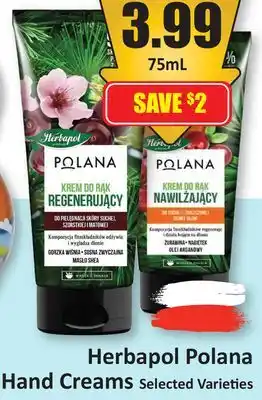 Starsky Herbapol Polana Hand Creams offer