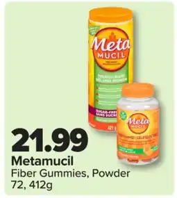 PharmaChoice Metamucil Fiber Gummies, Powder offer