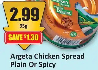 Starsky Argeta Chicken Spread Plain Or Spicy offer