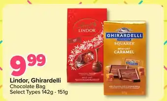 PharmaChoice Lindor, Ghirardelli Chocolate Bag offer