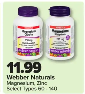 PharmaChoice Webber Naturals Magnesium, Zinc offer