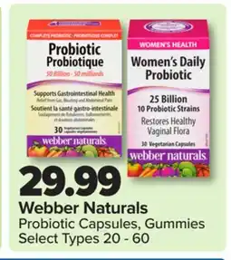 PharmaChoice Webber Naturals Probiotic Capsules, Gummies offer