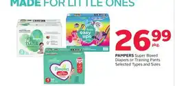 Rexall PAMPERS Super Boxed Diapers or Training Pants offer