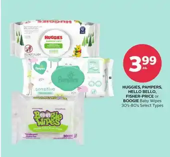 Rexall HUGGIES, PAMPERS, HELLO BELLO, FISHER-PRICE or BOOGIE Baby Wipes offer