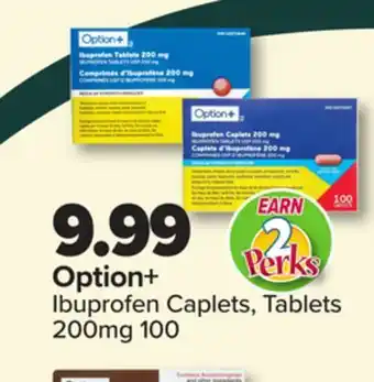 PharmaChoice Option+ buprofen Caplets, Tablets 200mg offer