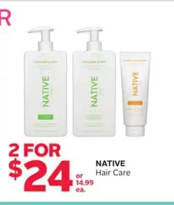 Rexall NATIVE Hair Care offer