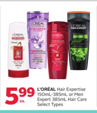 Rexall L' ORÉAL Hair Expertise 150mL-385mL or Men Expert 385mL Hair Care offer