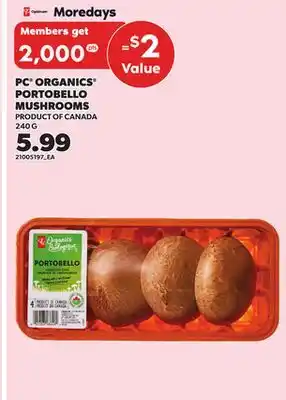 Independent City Market PC ORGANICS PORTOBELLO MUSHROOMS, 240 G offer