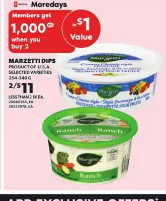 Independent City Market MARZETTI DIPS, 254-340 G offer