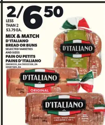 Independent City Market D'ITALIANO BREAD BUNS offer