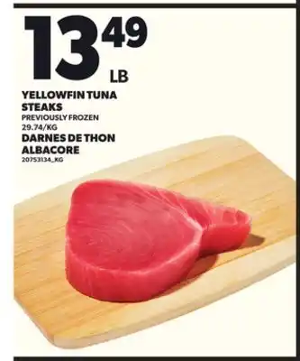 Independent City Market YELLOWFIN TUNA STEAKS offer